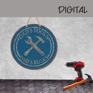 Dads tool dads rules deep blue-Sublimation File or Printable File