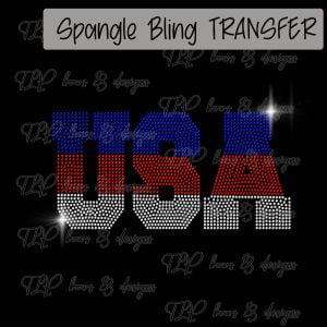 USA – Red Silver Blue-SPANGLE