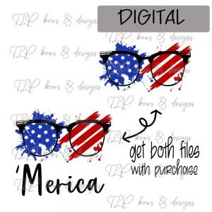 ‘Merica Paint Stars n Stripes Sublimation File or Printable File