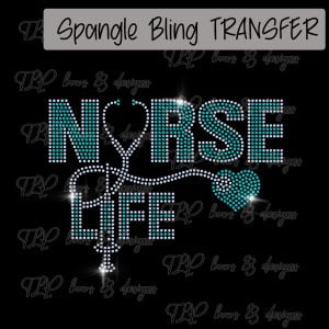 Nurse Life Teal -SPANGLE-Adult only