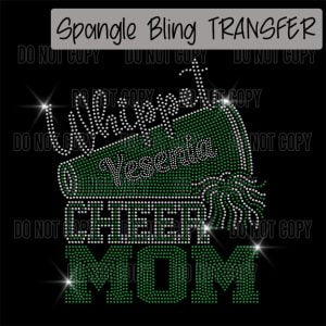 Mascot Cheer Mom Custom -SPANGLE