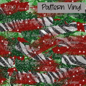 Christmas Brush Pattern Vinyl
