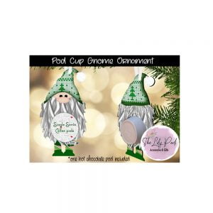 Gnome Hot Chocolate Pod Ornament- Gift Tag