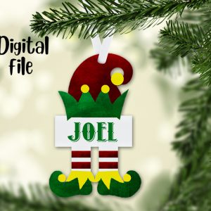 Elf Hat Feet Ornament Sublimation File-8