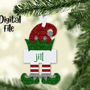 Elf Hat Feet Ornament Sublimation File-9