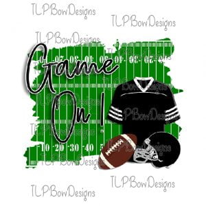 Game On Football Purple Jersey Field Sublimation File or Printable File