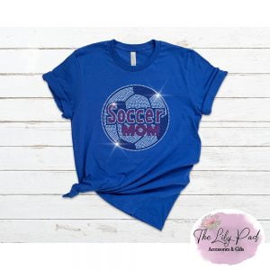 Soccer Mom Spangle Bling Shirt- Your color choice