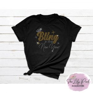 Bling in the New Year Black Tee