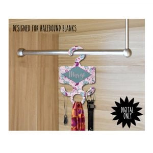 Closet Hanger Organizer Purple Teal Floral- Sublimation PNG download