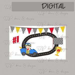 Racing Theme Sublimation Printable Sippy Cup File