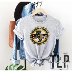 Cheetah Circle R-F Pirates Graphic Tee
