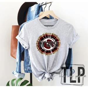 Cheetah Circle Sinton Pirates Graphic Tee
