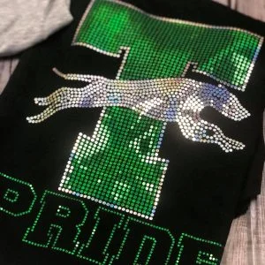 Taft Greyhound Mascot Spangle Bling Shirt
