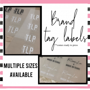Custom Brand Tag Labels Ready To Press