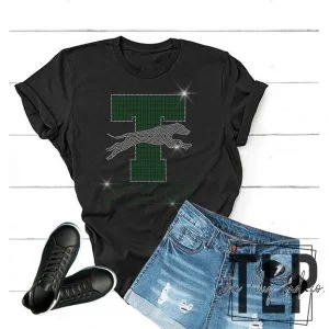 Taft Greyhound Mascot Spangle Bling Shirt