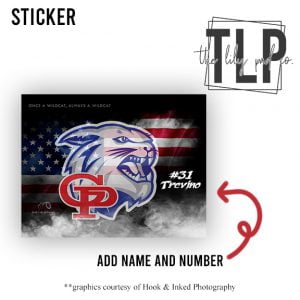 GP Flag Smoked Decal Sticker