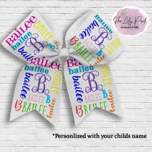 Personalized Name Hair Bow