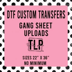 Custom printed dtf transfer