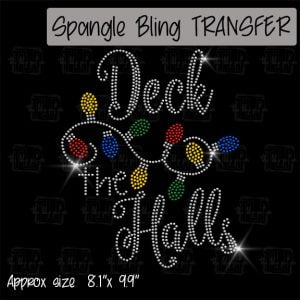 Deck The Halls Spangle Transfer