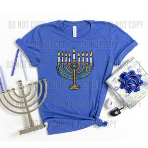 Happy Hanukkah Design DTF Transfer