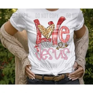 Love like Jesus DTF Transfer (1)