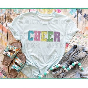 Cheer Faux Chenille DTF Transfer