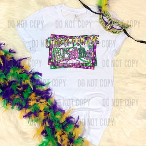 I did it for the beads Mardi Gras Graphic Tee