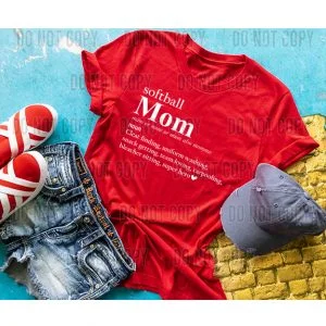 Softball Mom DTF transfer