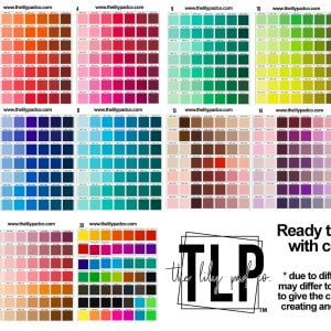 TLP v1 Color Chart Ready to Press DTF