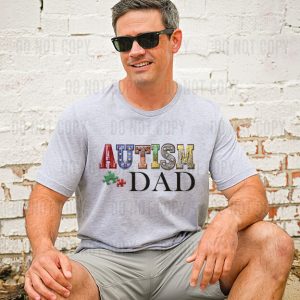 Autism Dad Marquee DTF transfer