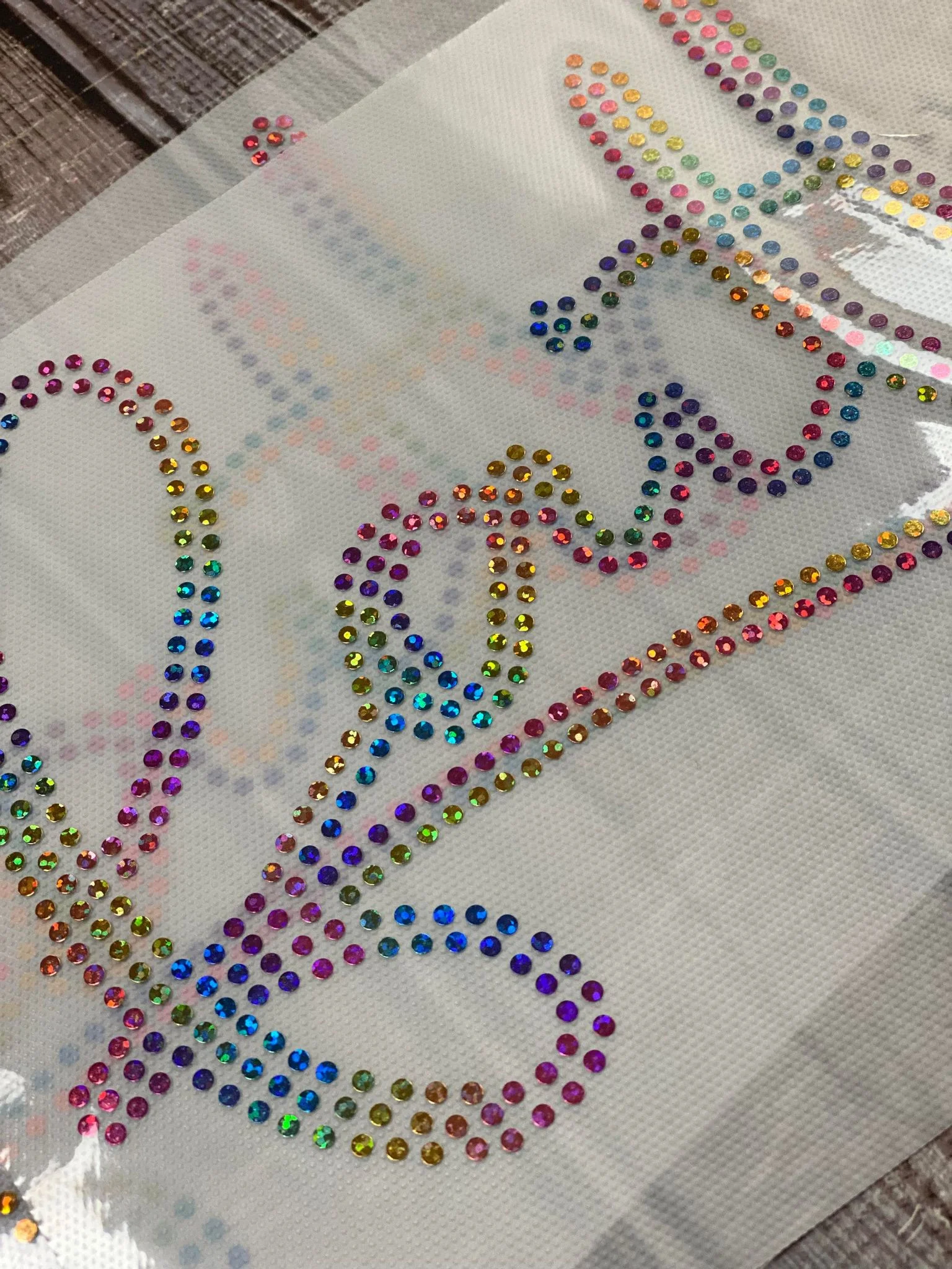 Jesus Rainbow Spangle Transfer - Image 2