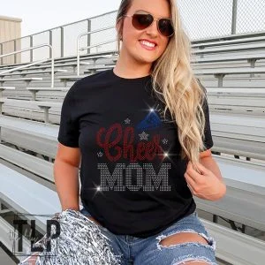 Cheer Mom Spangle Bling Shirt