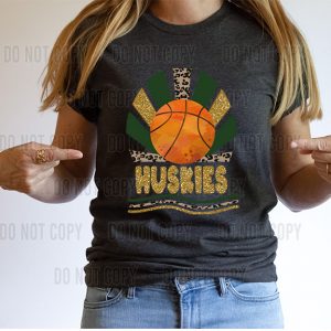 Huskies Fan Design Basketball- DTF transfer