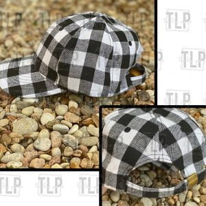 Buffalo Plaid Holiday Leather Patch Hat