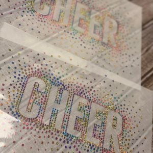 Rainbow Colored Cheer Scatter Spangle Transfer