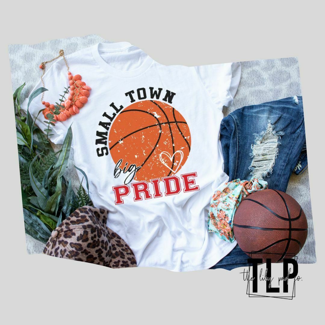 Small Town Big Pride Basketball Graphic Tee