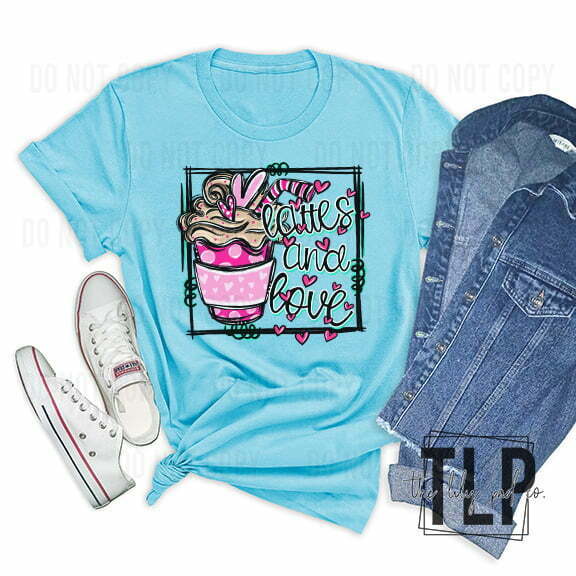 Lattes and Love Graphic Tee