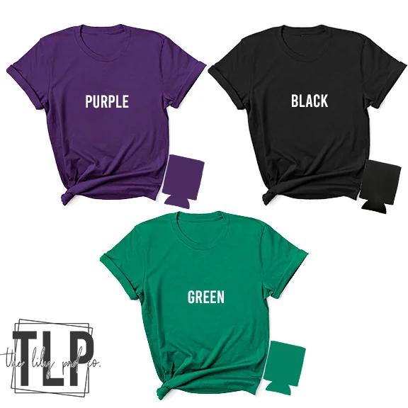 Texas Mardi Gras Tee and Coolie Set - Image 2
