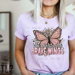 She Flies with Brave Wings -Semi Exclusive DTF transfer