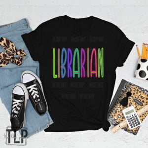 Back to School Bright Librarian DTF Transfer