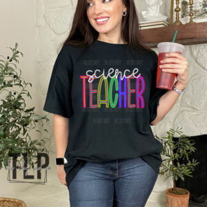 Back to School Bright Science Teacher DTF Transfer
