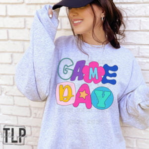 Game Day Fun and Funky Graphic Tee,Sweatshirt