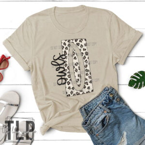 Box Leopard Letter O Owls Mascot Graphic Tee