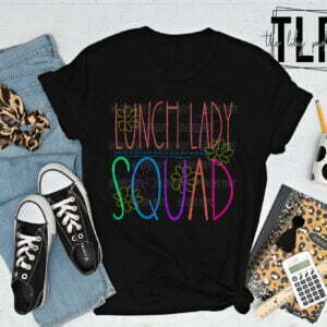 Chalkboard LUNCH LADY Squad Graphic Tee