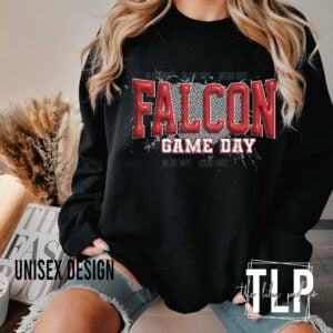 Falcon Game Day Red White Inflated Look- DTF Transfer