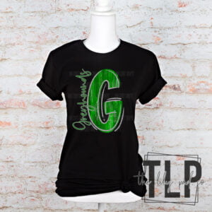 Greyhounds Taft Digital Painted Mascot Letter Word Graphics Tee
