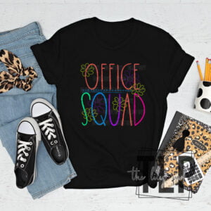 Office Squad Floral Bright- DTF Transfers