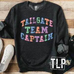 Tailgaite Team Captain Brushed Stencil DTF Transfer