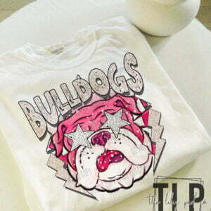Bulldogs Pink Preppy DTF Transfer