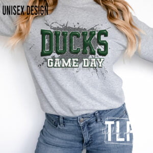 Ducks Green 3D Inflate Look DTF Transfer